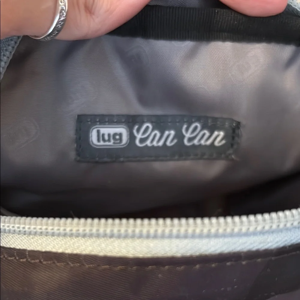 Lug Gray and Black Crossbody Bag Durable Compact Design - Picture 7 of 10